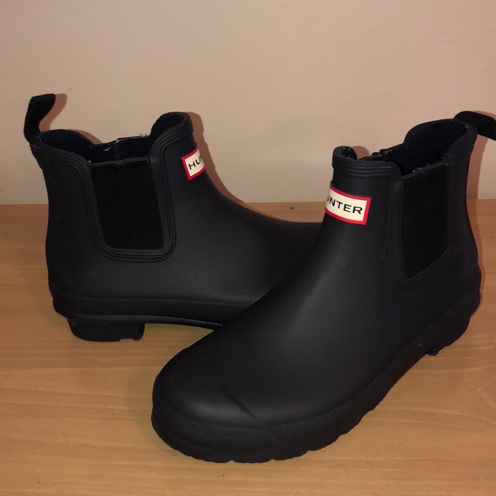 Navy Blue Hunter Chelsea Boot
